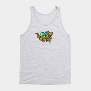 Love Yo Mama - Hipster, Tattoo Style - Earth Heart Tank Top